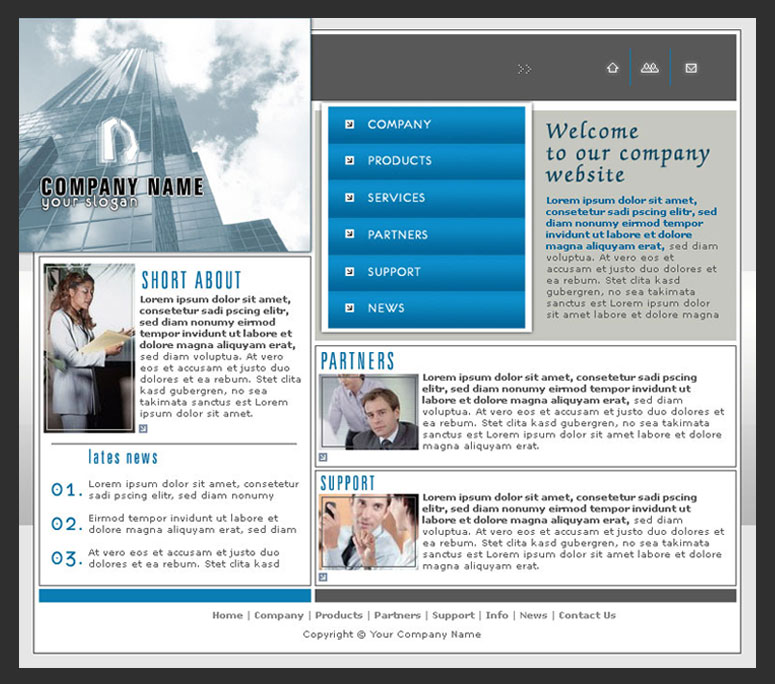 Mediatatronics Technologies Website Designing Template No. 2
