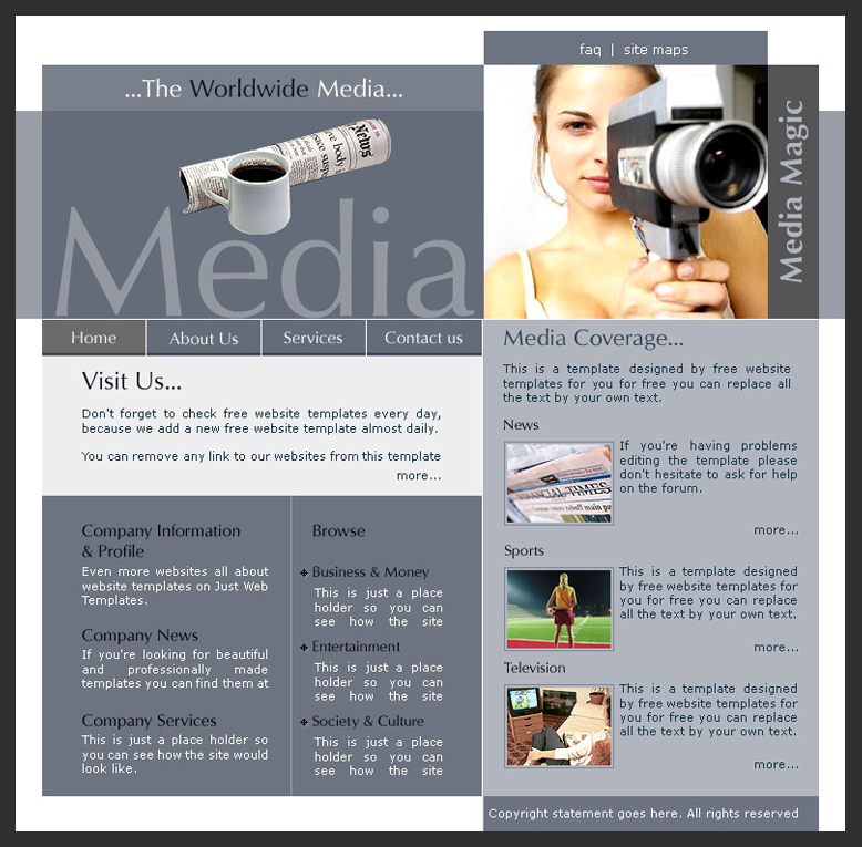 Mediatatronics Technologies Website Designing Template No. 4